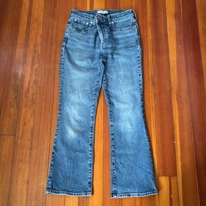Madewell mid rise kick out jeans 27 cropped